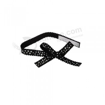 Wholesale custom high quality Black Grosgrain Ribbon Bow for Christmas