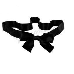 Wholesale custom high quality Black Gift Decoration Satin Ribbon Bows on Box
