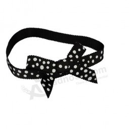 Custom Black Grosgrain Ribbon Bows for Presents for with your logo