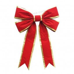 巨大的红色天鹅绒圣诞节顶部3d弓 (CBB-1101) 用于您的徽标