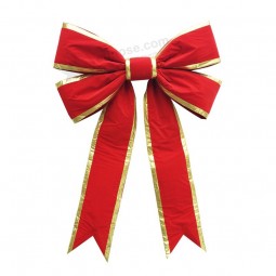 Gaint rood fluweel kerst toP 3d boog (CBB-1101) Voor met uw logo