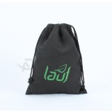 Wholesale custom high-end Luxury Printed Faux Suede Pouch