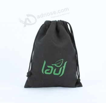 Custom high quality Luxury Printed Faux Suede Pouch