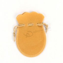 Sacos de veludo de cordão amarelo PersonalizDe Anúncios.o de alta qualidDe Anúncios.e Para jóias (Cvb-1081)