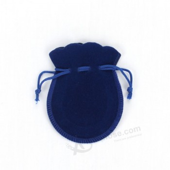 изготовленные на заказ высококачественные синие малые шнурки бархатных ювелирных мешков (CVB-1082)