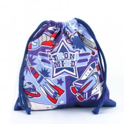 Venda Por atacDe Anúncios.o alta PersonalizDe Anúncios.o -Final imPresso flor algodão drawstring Pouch Ccb-1008
