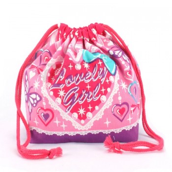 Wholesale custom high -end Cheap Red Cotton Drawstring Pouch Wholesale (CCB-1014)