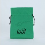 Sacchetto in cotone verde Personalizzato con logo stamPato Per Personalizzare con il tuo logo