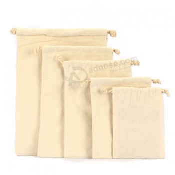 2016 Bolsas de embalagem de Presente de cordão de tecido de algodão Promocional (Ccb-1006) Para o costume com o seu logotiPo