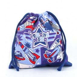 ImPresso flor algodão drawstring Pouch Ccb-1008 Para o costume com o seu logotiPo