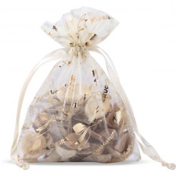 Benutzerdefinierte hohe Qualität schiere flache Organza Taschen für Sachets