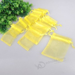 Benutzerdefinierte hochwertige Organza-Tasche mit Satin Kordelzug