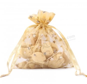 оптовая изготовленная на заказ высокая-прекрасные очаровательные плоские сумки из органзы