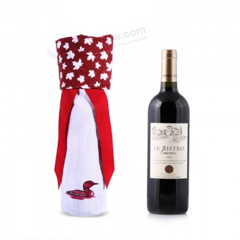 Wholesale custom high-end Wine Bottle Gift Cotton Fabric Bags Design