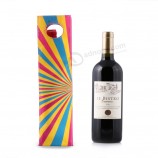 Borsa in tessuto di cotone regalo Personalizzato vino bottiglia rotonda (CWB-2013)