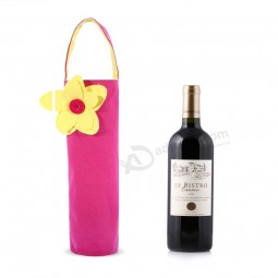 Wholesale custom high-end Wine Bottle Gift Cotton Fabric Tote