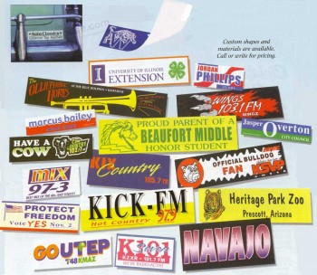 OEM Bumper Sticker Magnet Decal with Factory Price