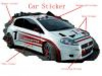 사용자 정의 자동차 스티커, 피vc 비닐 스티커 (H엑스-1001)
