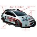 Kundengebundener Autoaufkleber, PVC-Vinylaufkleber (HX-1001)