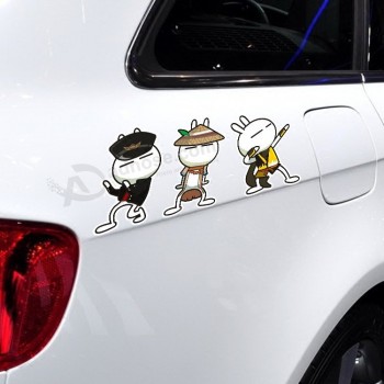 Custom cartoon car sticker designs for car decoration
