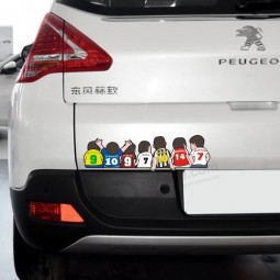 Großhandel benutzerdefinierte hoch-Ende statische Aufkleber für Auto mit Ihrem Logo