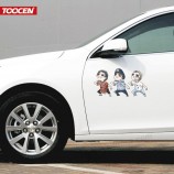 AutoAnnuncioesivi statici imPermeabili del fumetto Personalizzato su ordinazione all'ingrosso Per l'automobile