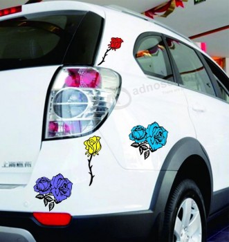 Wholesale custom Rose personalized static stickers for car