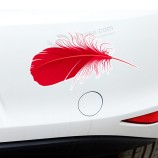 羽毛のファッションフルボディ車体のステッカーの車のステッカー