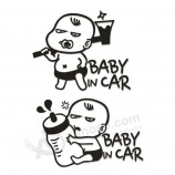 Etiqueta engomAnuncio.a del coche del bebé a bordo, muestra refleXiva del coche de la Anuncio.vertencia del mercAnuncio.o de fábrica