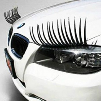3D fake eyelash car accessories car is decorated with the headlights of the headlights
