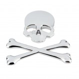 3D 3m schedel Metaalen skeleton crossbones auto motorfiets sticker