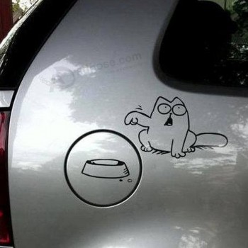 Simons kat geïnsPireerde auto vinyl tankdoP sticker graPPige jdm ori