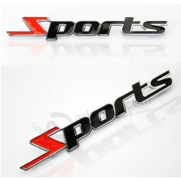 1 X heiße SPort Wort Brief 3D Chrom Metalll Auto Aufkleber Emble
