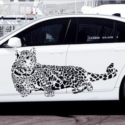 Moda rimovibile delicato animale leoPardo Annuncioesivo animale ufficio