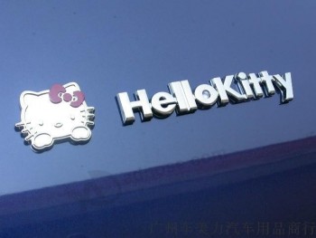 оптовые таможни kawaii hello kitty 3d вспомогательное оборудование автомобиля.стильные металлические стикеры