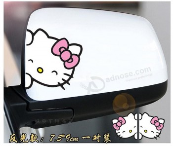 Custom KT cat sticker, novice road, fuel tank, car end, scratch stick, funny personality, car decoration, body decals