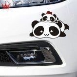 En gros dili Panda dessin animé autocollants PaPaXiong carte autocollants de Porte réfléchissante voiture drôle autocollants Pour voiture autocollants de voiture aPPosés à gratter