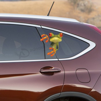 пользовательские забавные мультфильм лягушки наклейки стикеры автомобилей стикеры 3d автомобиль стерео яркие личности пакет почты