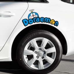 Al Pagor mayor doraemon coche divertido dora un sueño Pagegatinas redondas calcomanías de automóviles Pagegatinas de coches ceja cubierta de la Paguerta arañazos Pagor encargo