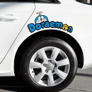 Großhandel doraemon lustige auto dora ein traum runde aufkleber auto aufkleber auto aufkleber augenbraue tür abdeckung kratzer für benutzerdefinierte