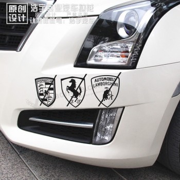 Custom ferrari car lamborghini забавный автомобиль пorsche логотип творческая личность lahua отражающие наклейки с наклейками