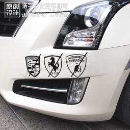 KundensPezifisches ferrari Auto lamborghini lustiges Auto Porsche Logo kreative Persönlichkeit lahua reflektierende Kratzeraufkleber