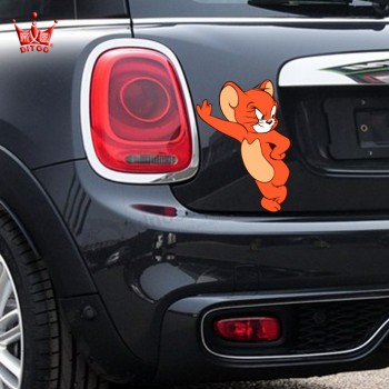 Custom Dili car cartoon stickers car stickers smartmini cute funny personality Jerry mouse body paste scratch