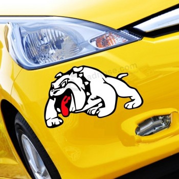Groothandel oP maat hoog-Einde schattige hondenauto vinyl stickers met elke maat