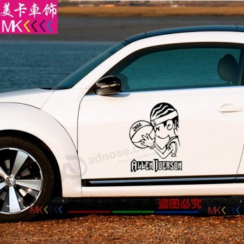 Wholesale custom high quality Allen Iverson sticker with printing logo for car