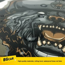 Groothandel de bgcar terroristische auto scratch 3d stereo achter voorruit bumPer blok creatieve body stickers aangebracht Persoonlijkheid