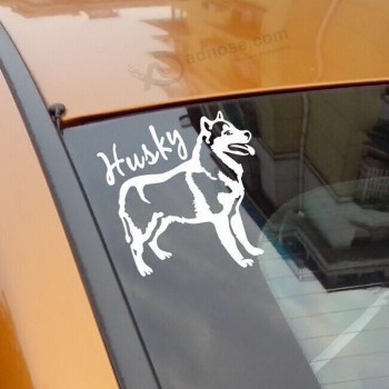 Wholesale custom Siberia sled dogs reflective car stickers