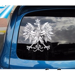 폴란드어 독수리 비닐 디eca엘 자동차 창 스티커 자동차에 대 한 광택