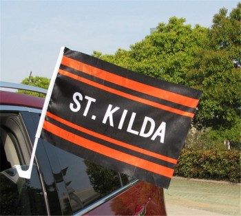 Wholesale customized Latest product custom design colorful car window flag with high quality and any size