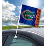 Wholesale customized polyester plastic pole car window mirror flag with high quality and any size